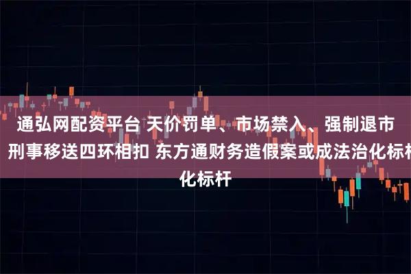 通弘网配资平台 天价罚单、市场禁入、强制退市、刑事移送四环相扣 东方通财务造假案或成法治化标杆