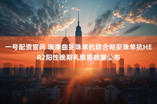 一号配资官网 瑞康曲妥珠单抗联合帕妥珠单抗HER2阳性晚期乳腺癌数据公布